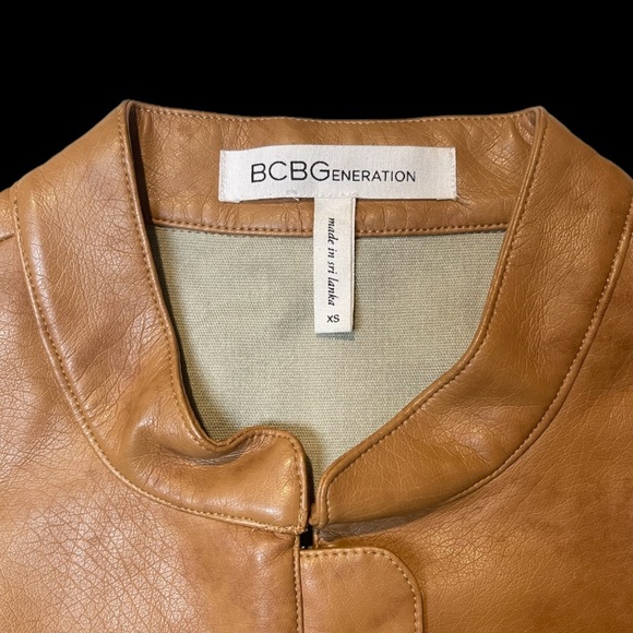 BCBGeneration faux leather jacket EUC - Picture 5 of 8